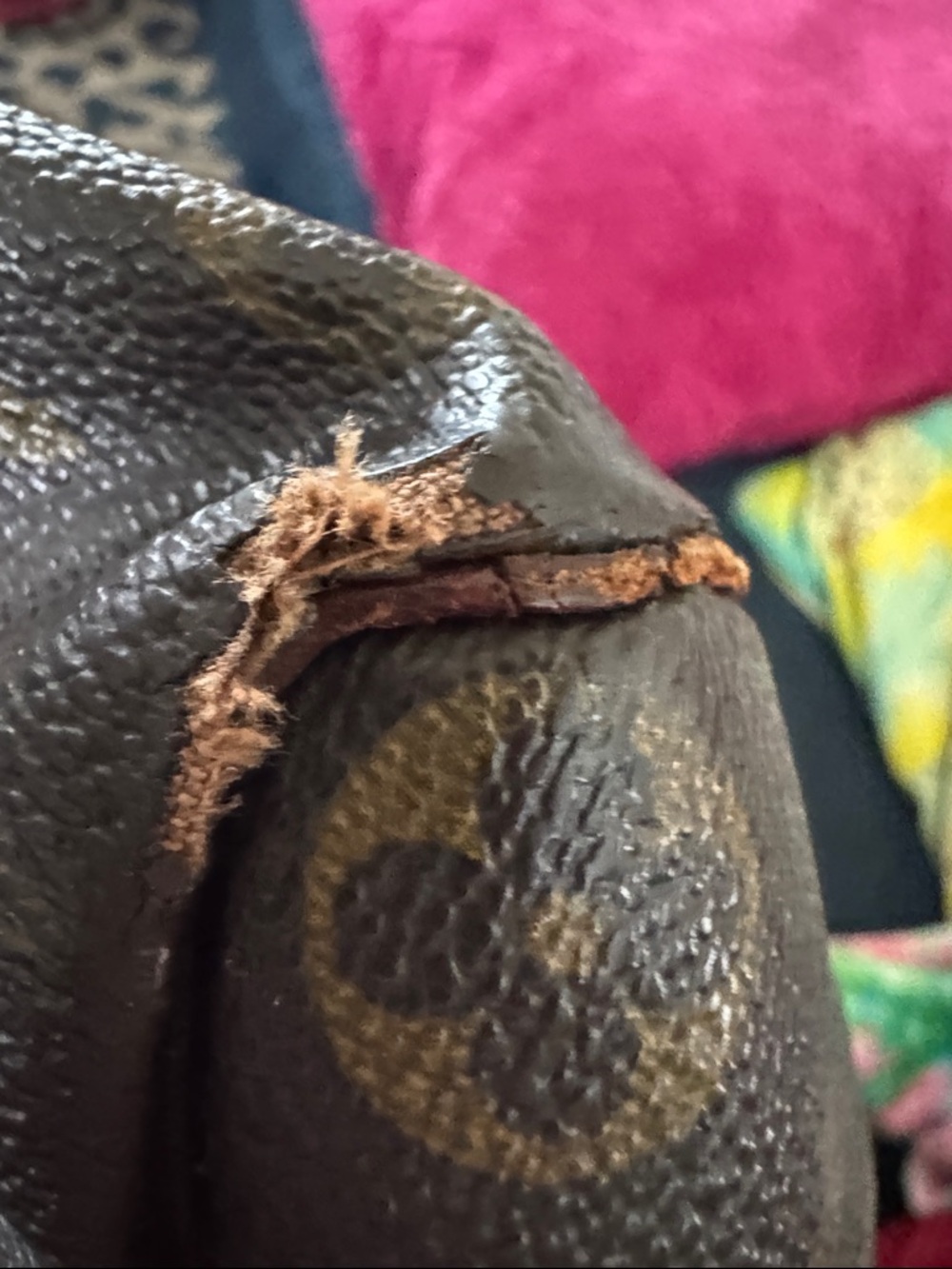 Louis Vuitton Monogram Canvas Satchel in Brown and Gold Hardware- Speedy - Picture 6 of 13